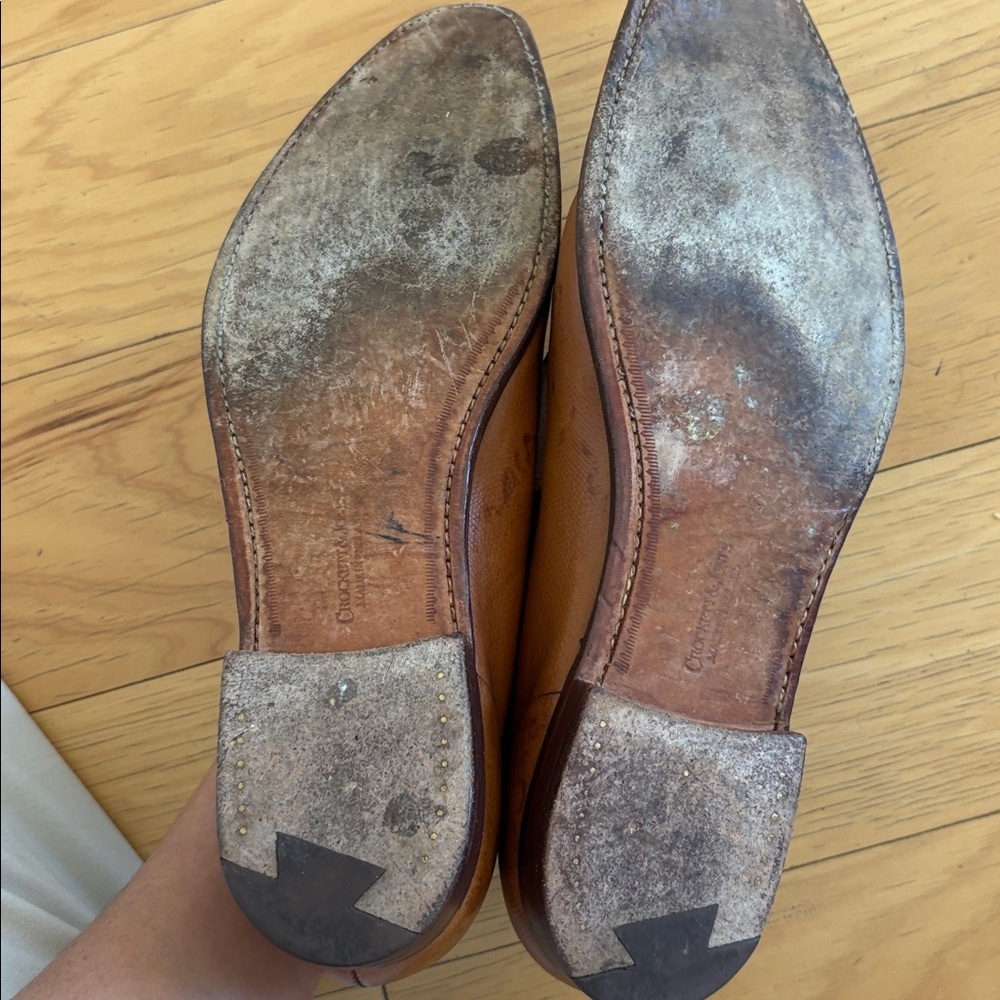 Crockett & Jones Brown Leather Dress Shoes — image 5 of 6